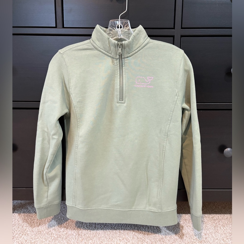 🐳 SALE! Vineyard Vines Girl’s Quarter Zip Size Large 14 Years 🐳